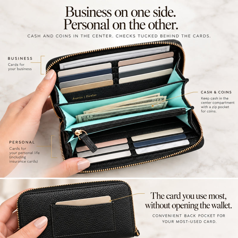 How I Organize My Wallet: Business on One Side, Personal on the Other
