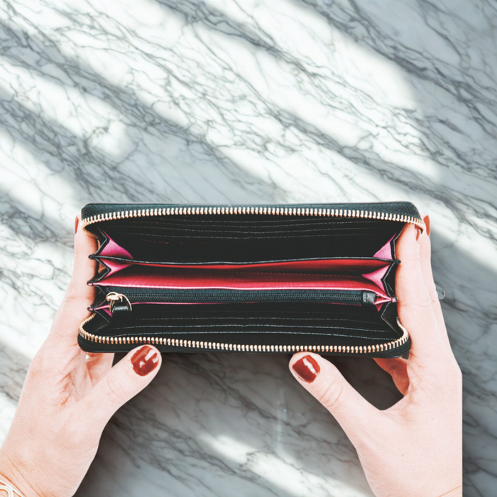 The Marie Luxury Wallet - Saffiano Leather Perfection