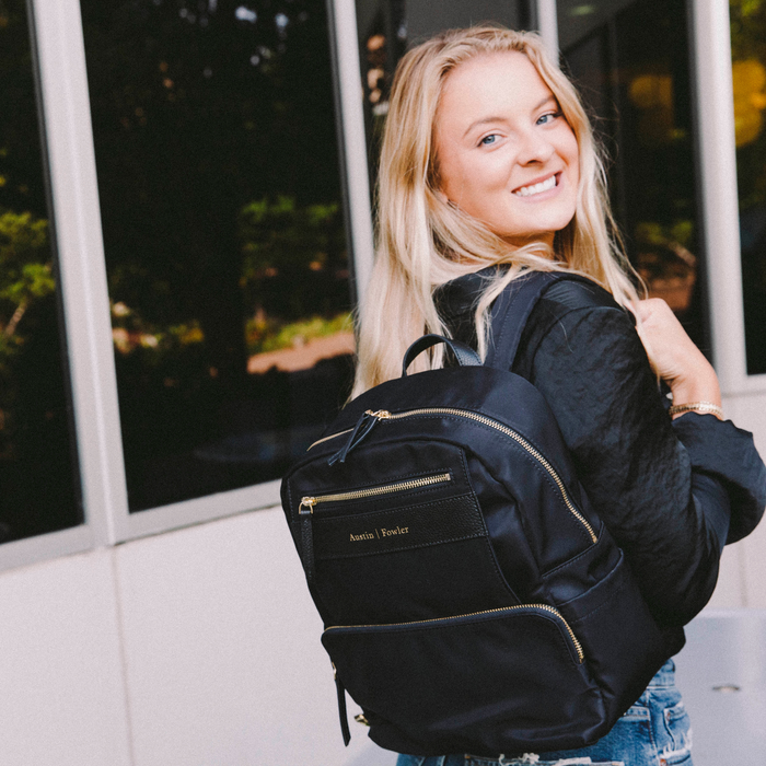 marina mini backpack in black (outlet)