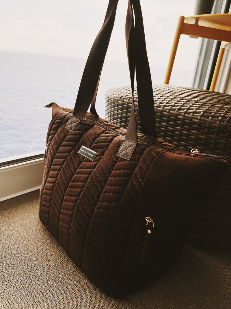 Reagan Tote Herringbone - Premium Work & Travel Bag | Austin Fowle