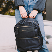 marina mini backpack in black (outlet)