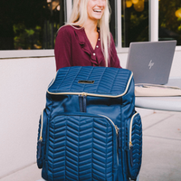 brielle backpack in navy (outlet)
