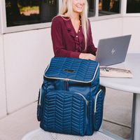 brielle backpack in navy (outlet)