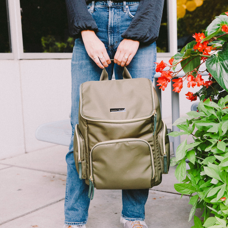 the francesca backpack in olive