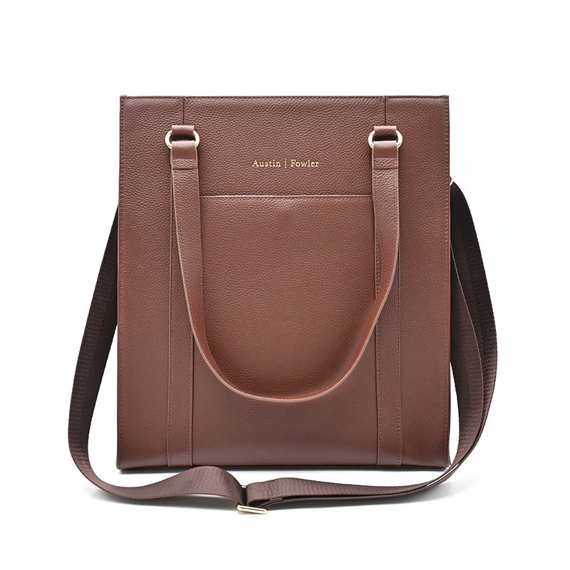 duke leather tote
