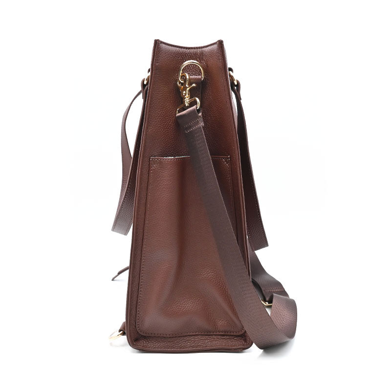 duke leather tote