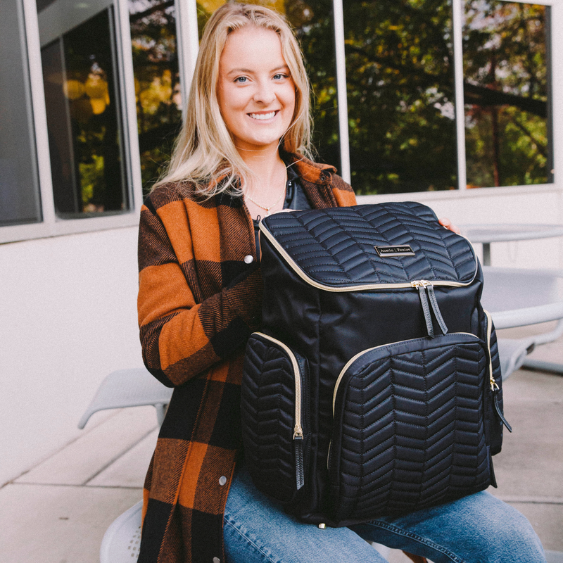 brielle backpack in black – Austin