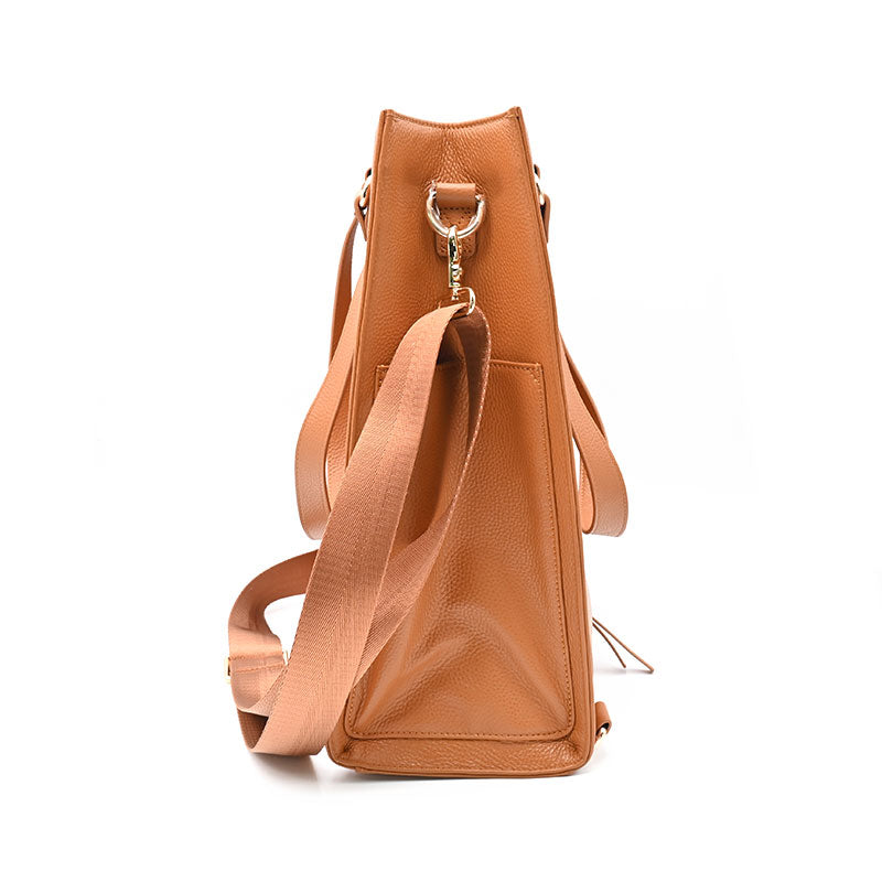 duke leather tote