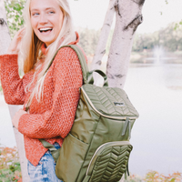 the brielle mini backpack in olive (outlet)