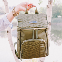 the brielle mini backpack in olive (outlet)