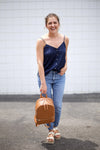 sarah mini backpack in camel