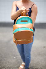 sarah mini backpack in camel
