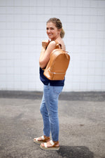 sarah mini backpack in camel