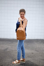 sarah mini backpack in camel