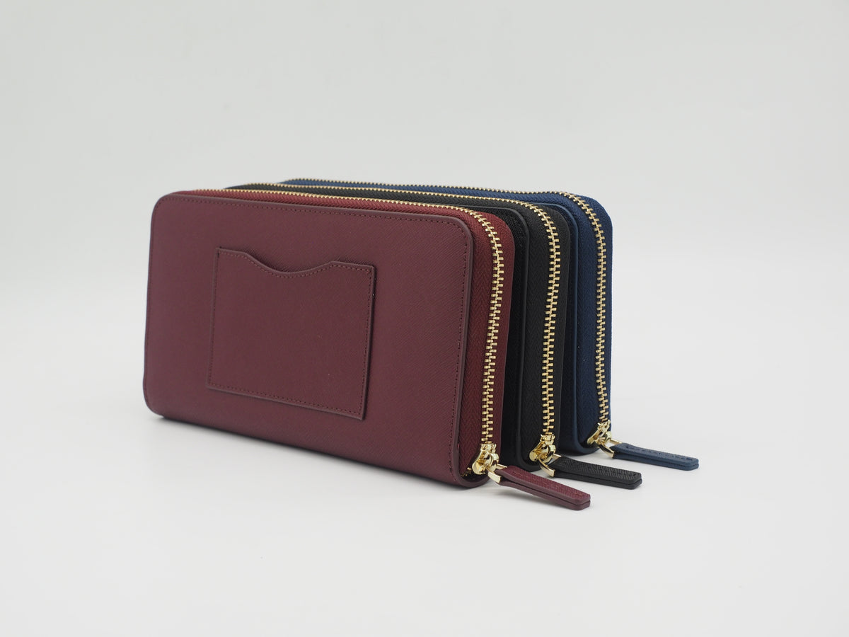 The Marie Luxury Wallet - Saffiano Leather Perfection
