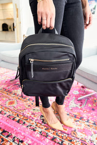 marina mini backpack in black (outlet)