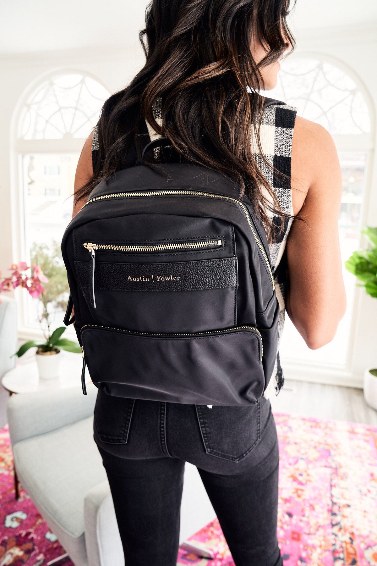 marina mini backpack in black (outlet)