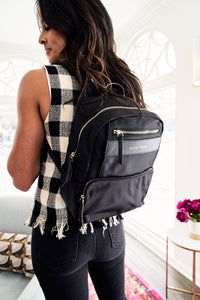 marina mini backpack in black (outlet)