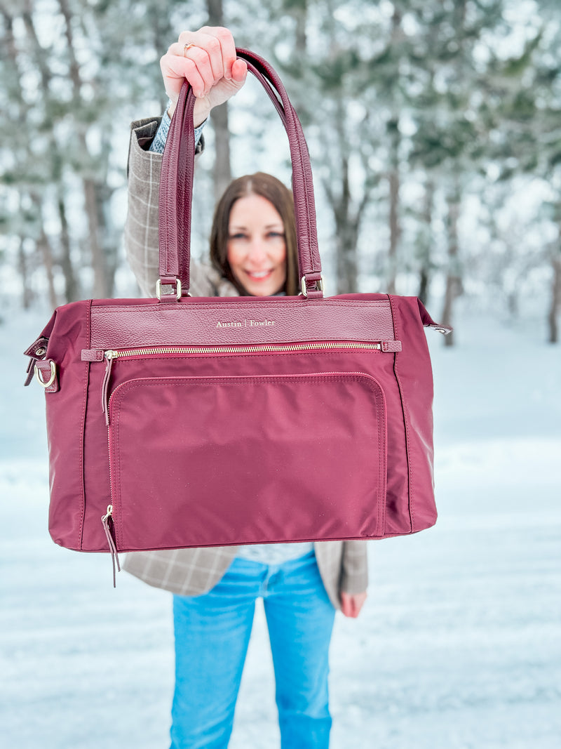 the briggs bag in mulberry
