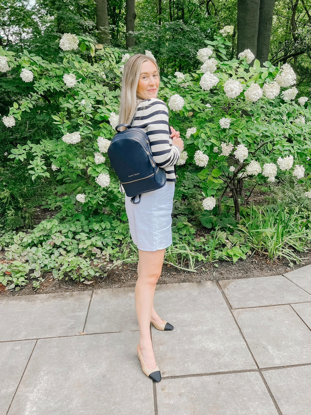 sarah mini backpack in navy