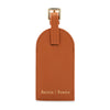 blair luggage tag in camel