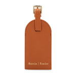 blair luggage tag in camel