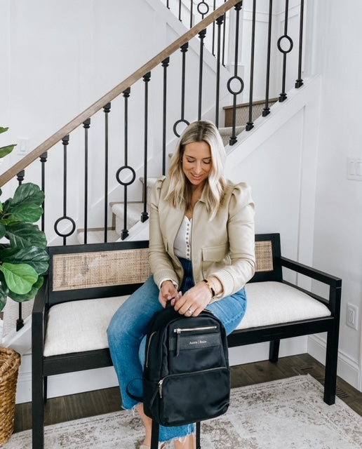 marina mini backpack in black (outlet)