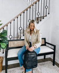 marina mini backpack in black (outlet)