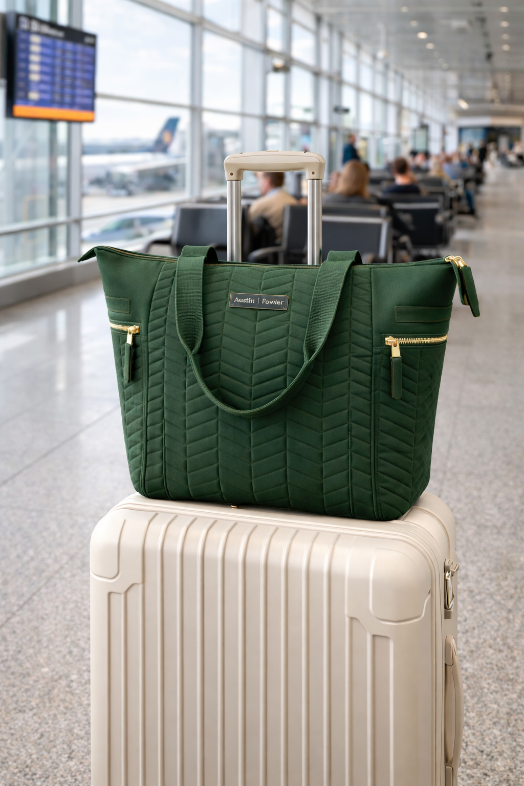 The Reagan Tote in Herringbone