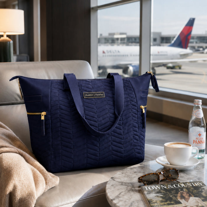 The Reagan Tote in Herringbone
