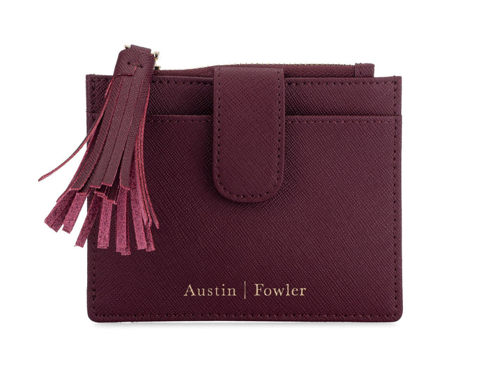 blair coin cardholder in mulberry (outlet)