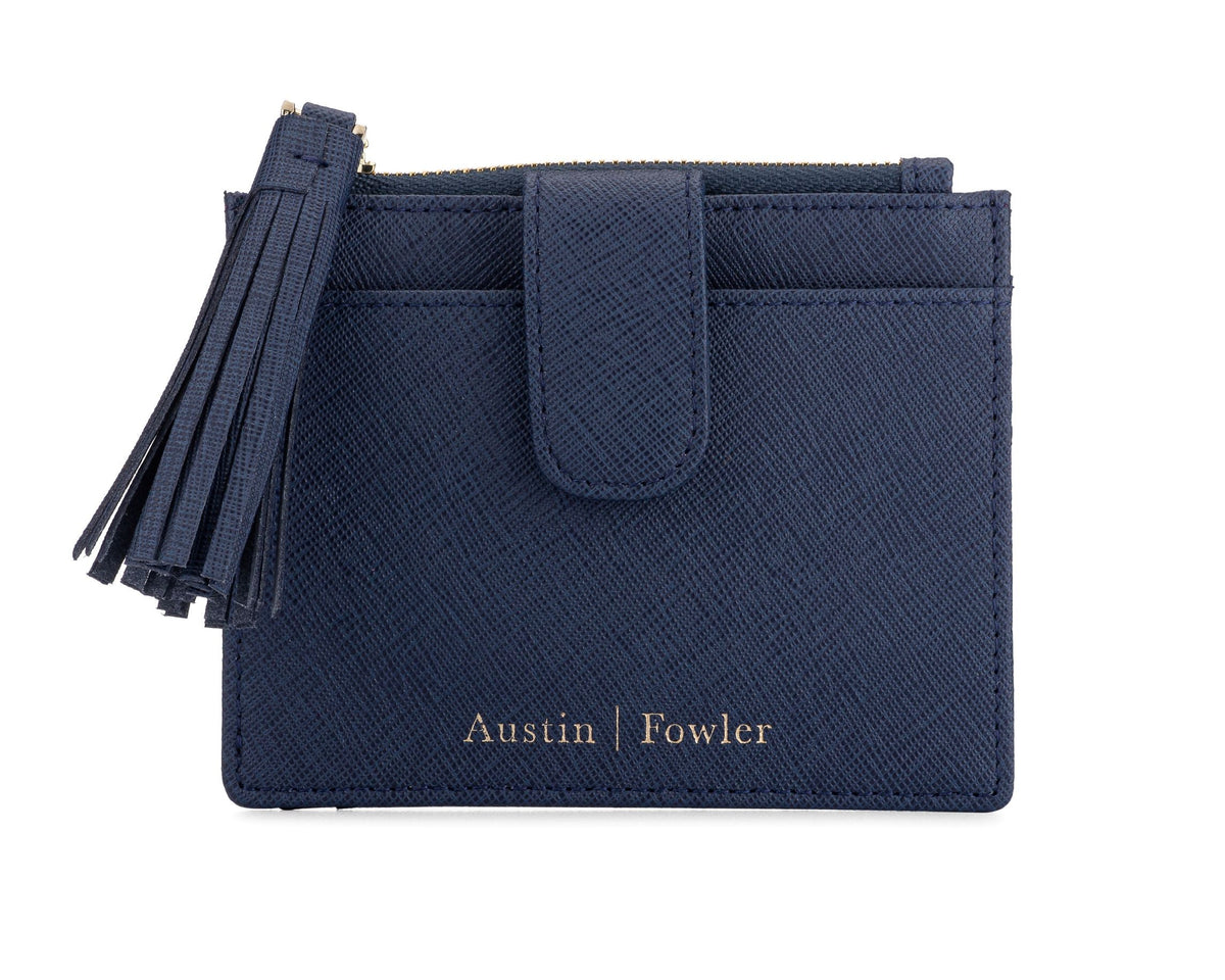 blair coin cardholder in navy (outlet)