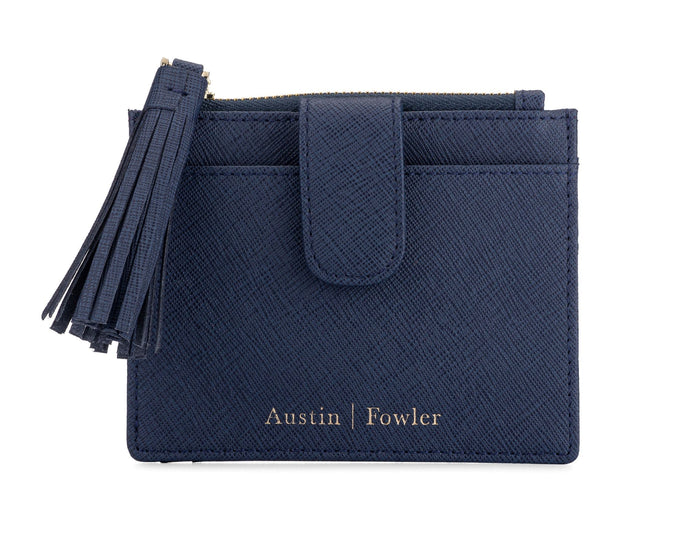 blair coin cardholder in navy (outlet)