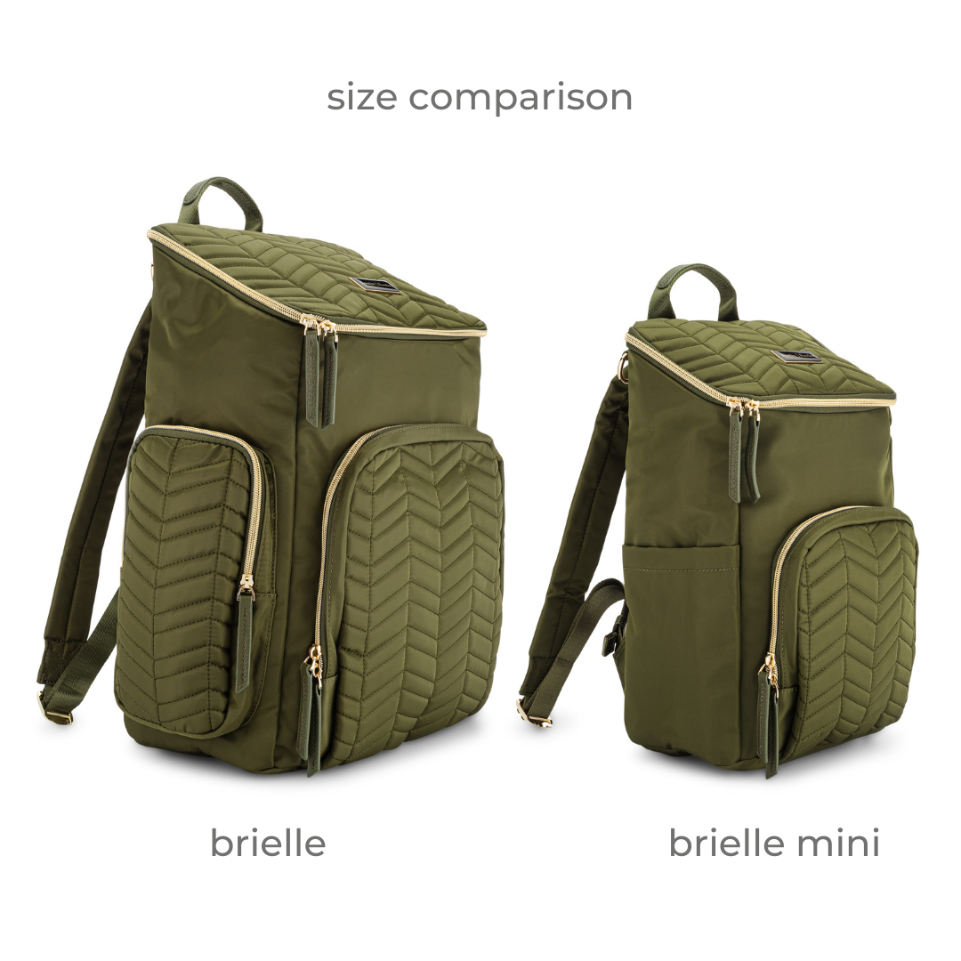 the brielle mini backpack in olive (outlet)