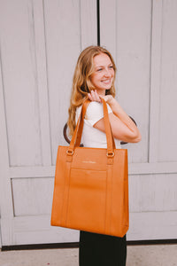 duke leather tote