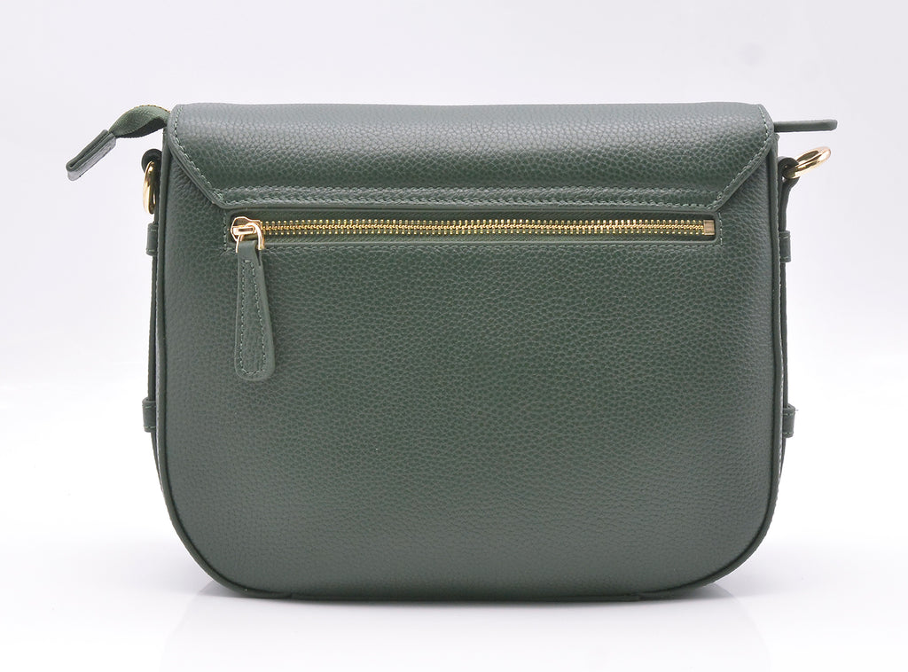 omaha handbag in hunter green