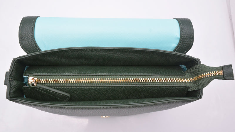 omaha handbag in hunter green