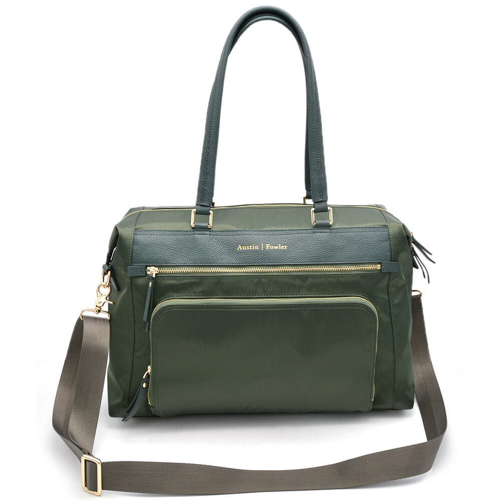 green work bag for women tote style backpack carry messenger laptop bag women