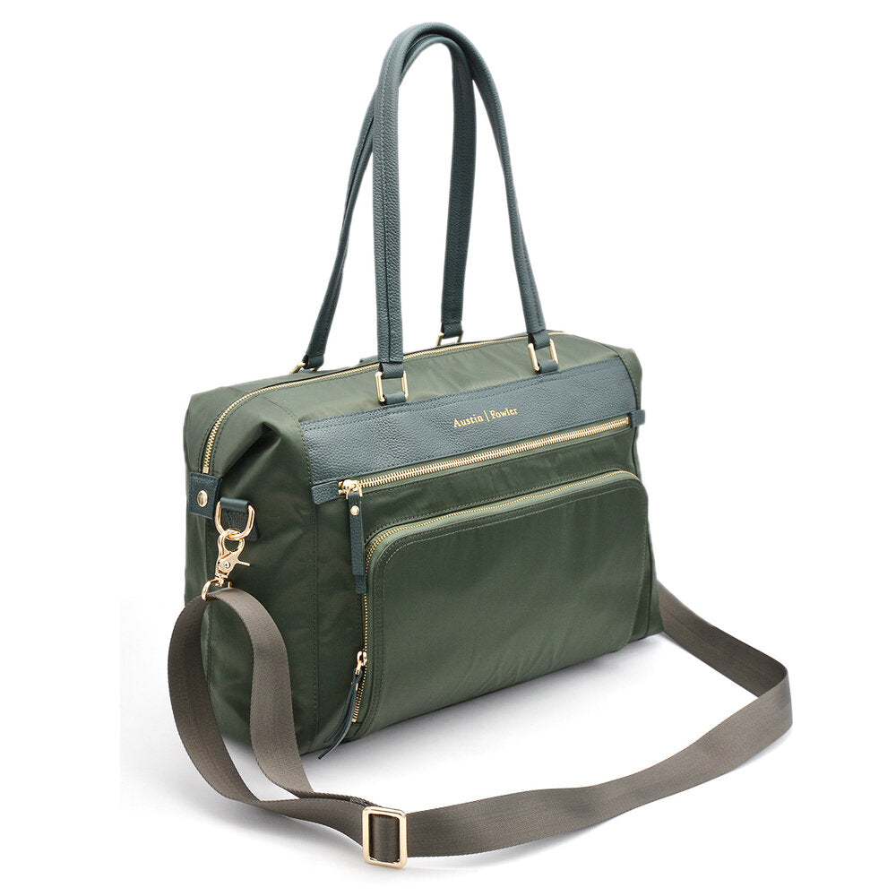 green work bag for women tote style backpack carry messenger laptop bag women