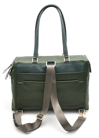 green work bag for women tote style backpack carry messenger laptop bag women