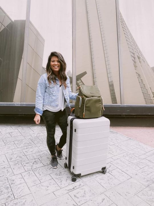the francesca backpack in olive