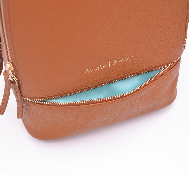 sarah mini backpack in camel