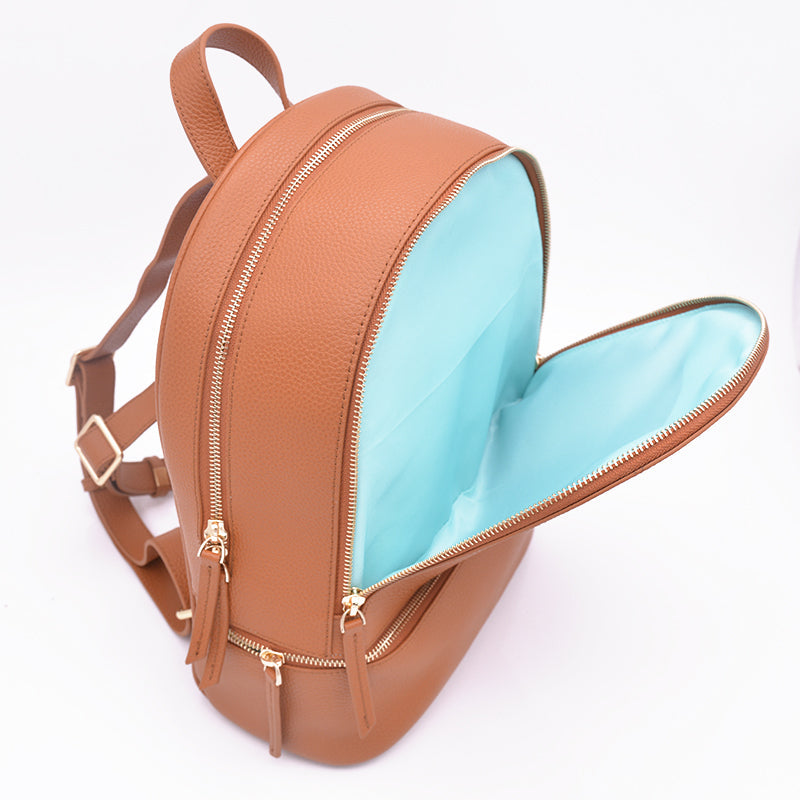 sarah mini backpack in camel (outlet)