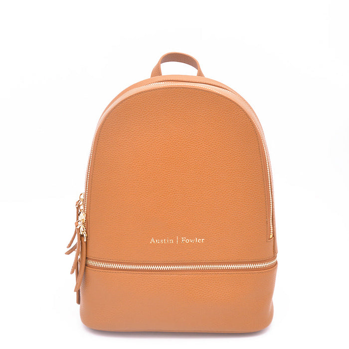 sarah mini backpack in camel (outlet)