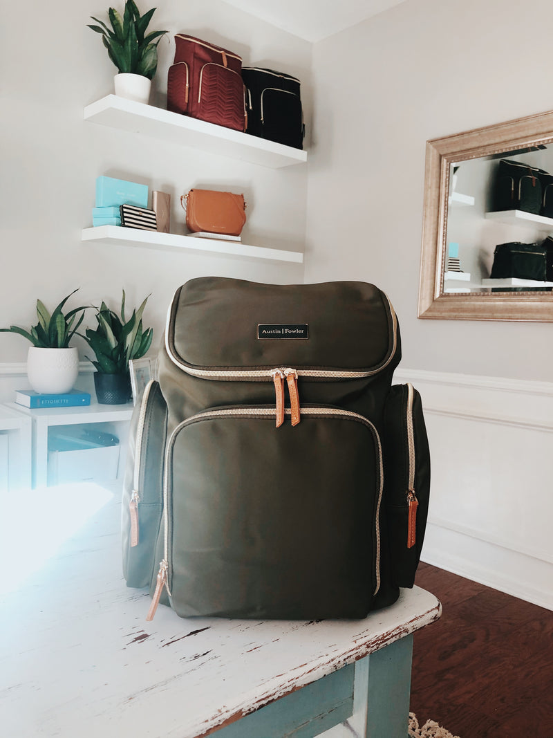the francesca backpack in olive