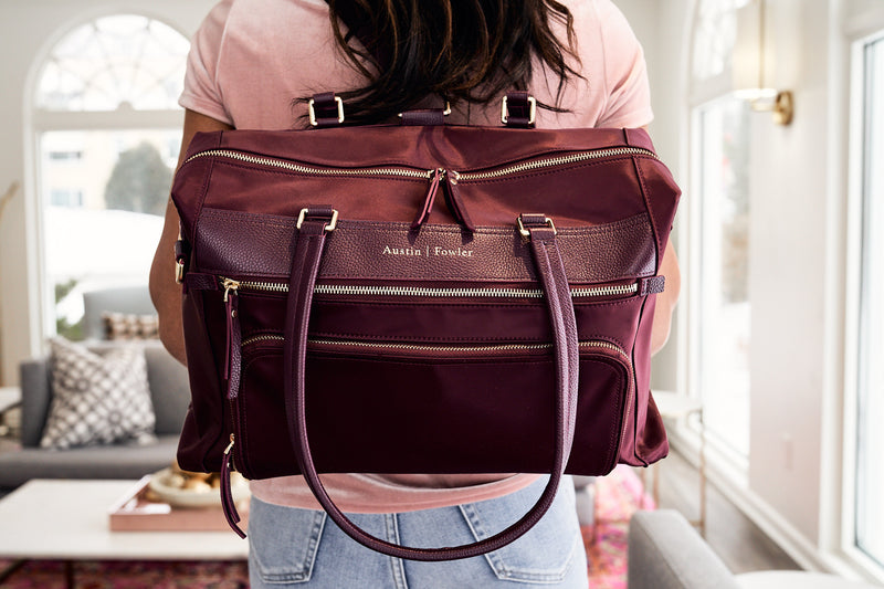 the briggs bag in mulberry