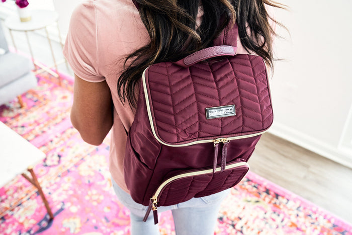 the brielle mini backpack in mulberry (outlet)