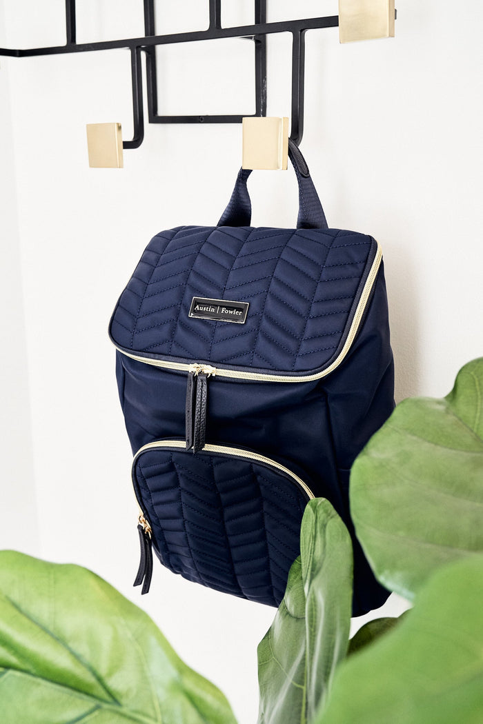the brielle mini backpack in navy (outlet)