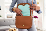 omaha handbag in camel