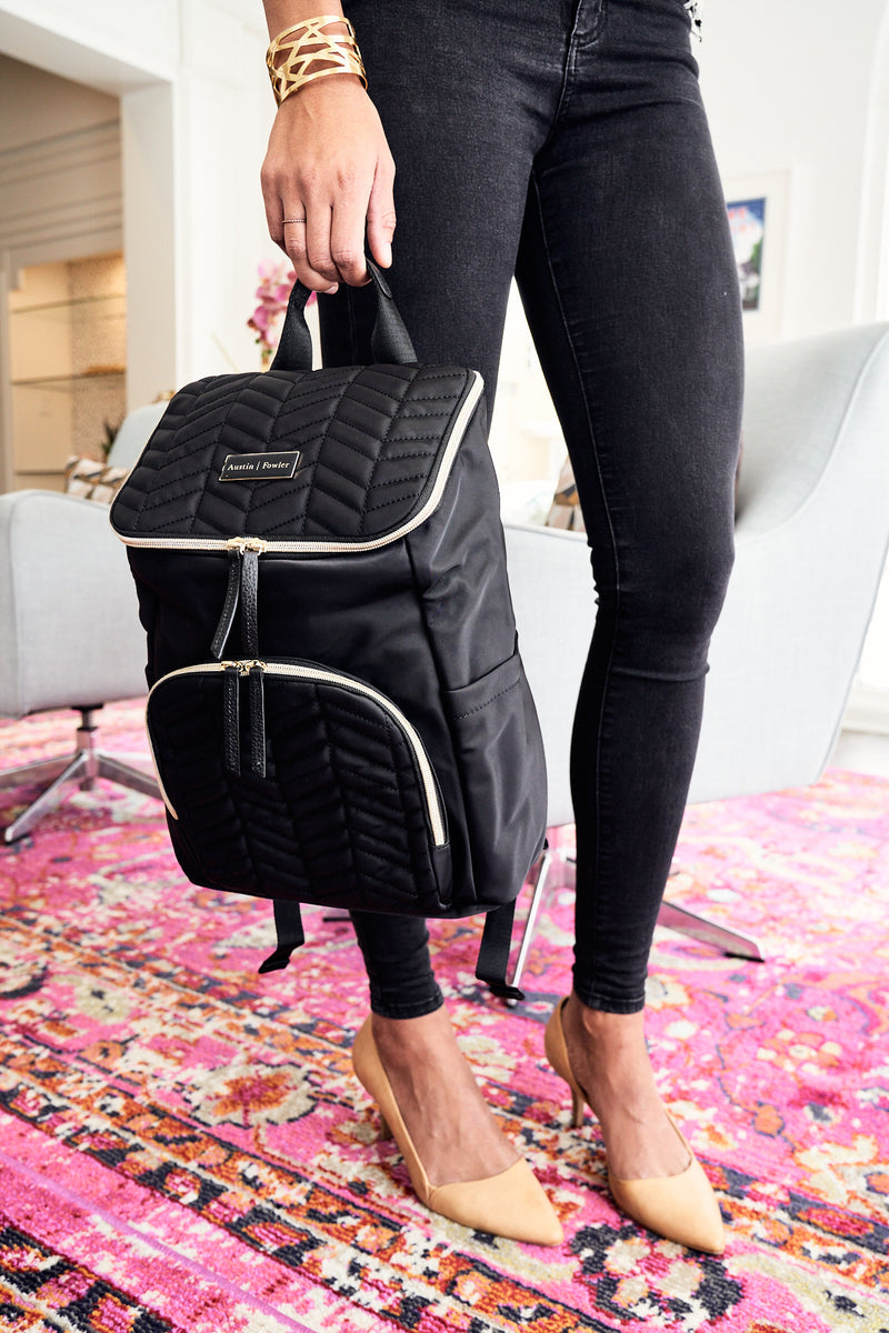 brielle backpack in black – Austin